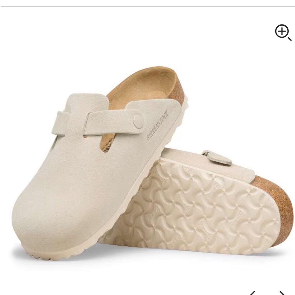 BIRKENSTOCK Boston Suede Leather 
Color: Oyster size UK 37 US 6-6.5 - Picture 2 of 16